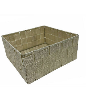 6 Pz Scatola In Tessuto Contenitori Organizer Bagno Armadio Cassetti Beige 79152         