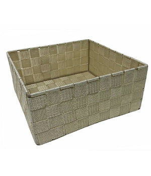 6 Pz Scatola In Tessuto Contenitori Organizer Bagno Armadio Cassetti Beige 79152         