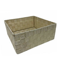 6 Pz Scatola In Tessuto Contenitori Organizer Bagno Armadio Cassetti Beige 79152         