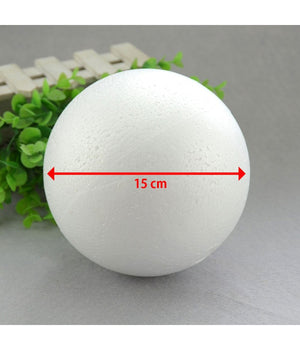 6 Sfere Palline Di Polistirolo Diametro 15 Cm Decoupage Decorazioni Natalizie         