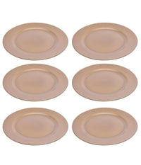 6 X Sottopiatti Natalizi In Plastica 33cm Decorazioni Natale Per La Tavola Gold         