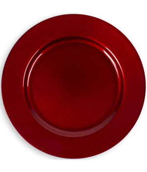 6 X Sottopiatti Natalizi In Plastica 33cm Decorazioni Natale Per La Tavola Rosso         