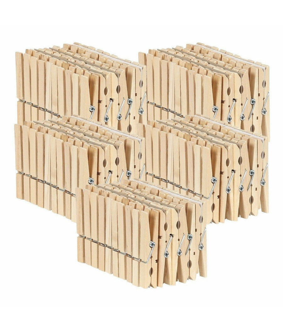 60 Mollette Da Bucato In Legno Molletta Panni Per Decorazioni E Fai Da Te         