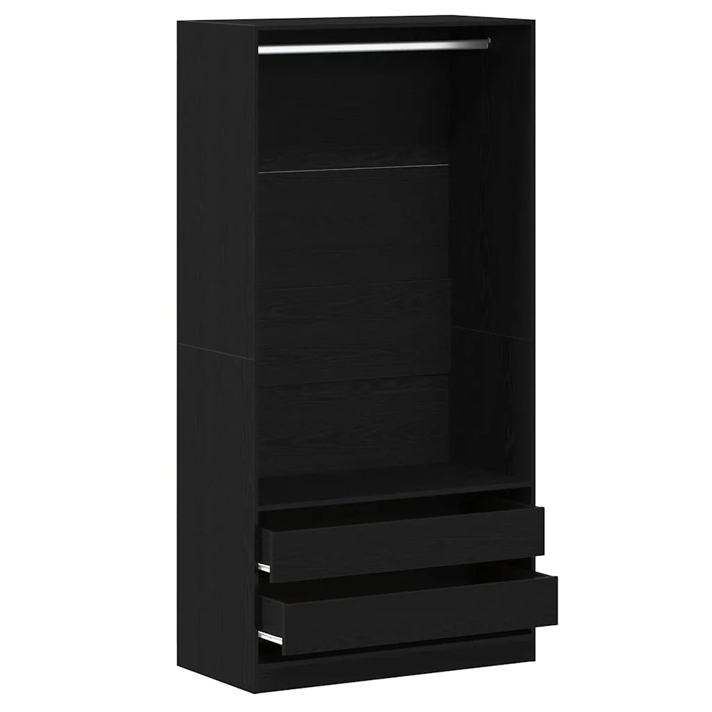 Guardaroba Rovere Nero 100 x 50 x 200 cm Legno multistrato 3329299