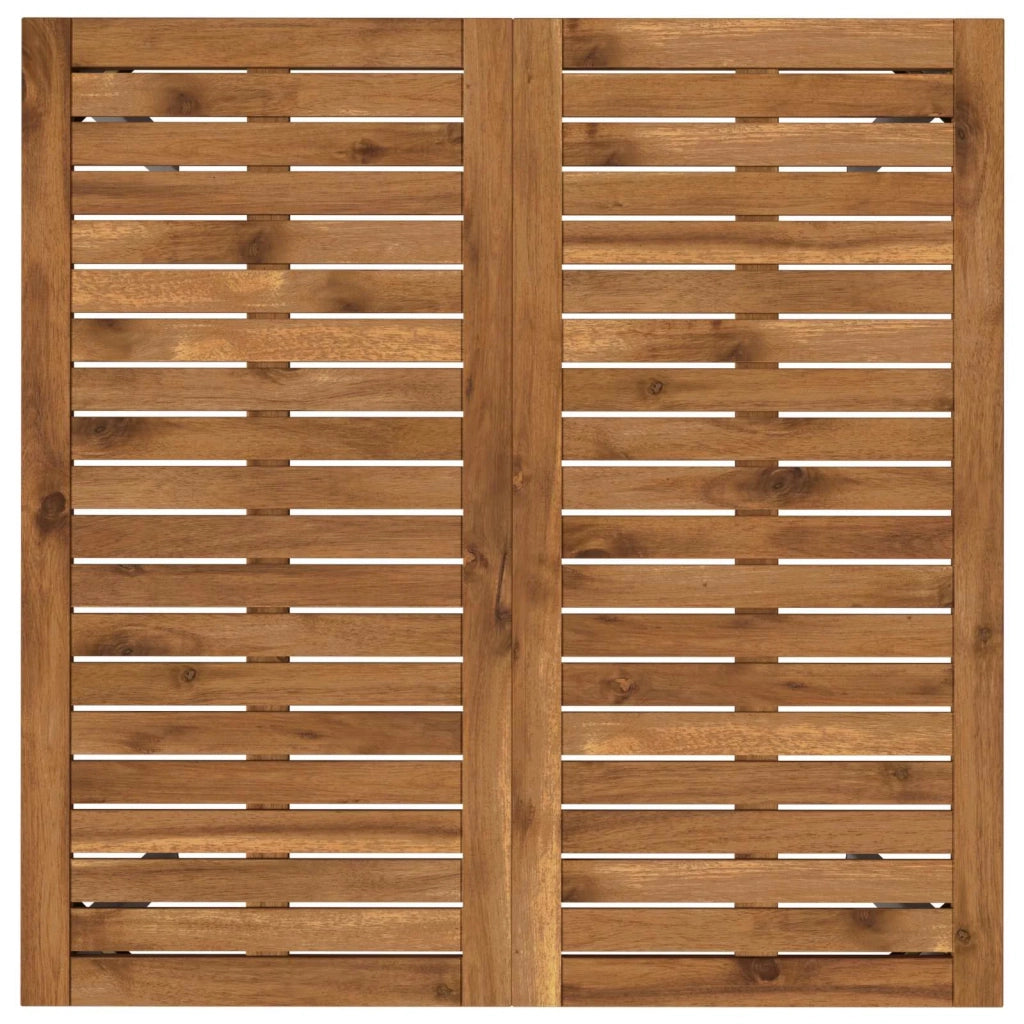 Tavolo da cena da giardino Naturale e Bianco 80 x 80,5 x 75 cm 901311