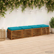 Cuscini per Sedia in 4 Pezzi SOEST 4 pz 100% Poliestere 944409