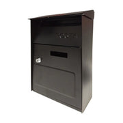 CASSETTA POSTALE ACCIAIO 21X9X32,5 CM ESTERNO NERO