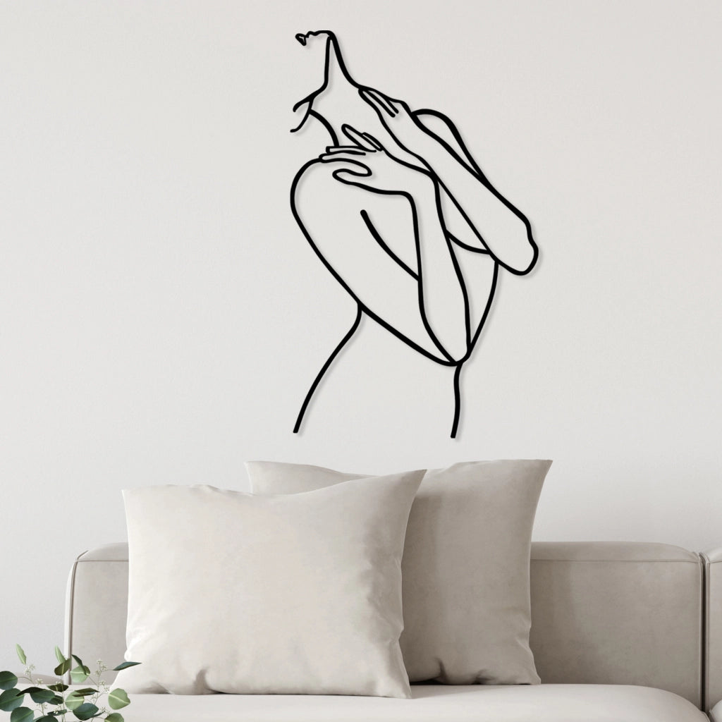 Motelo, Quadro Materiale Struttura in Metallo, 53x86h cm Nero