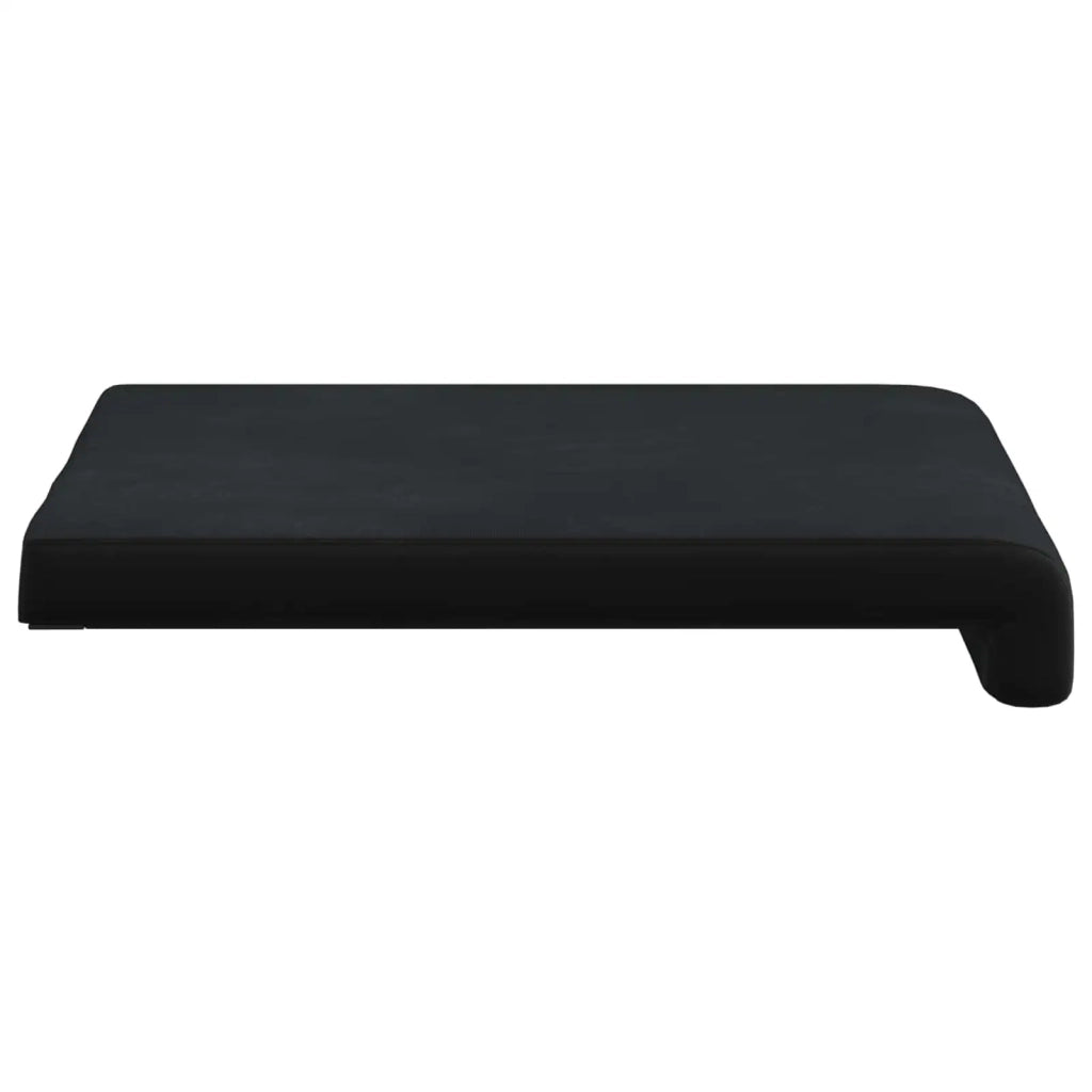 Cuscino per panchina 4 pcs Velluto Nero Profondità 35 cm 42043104
