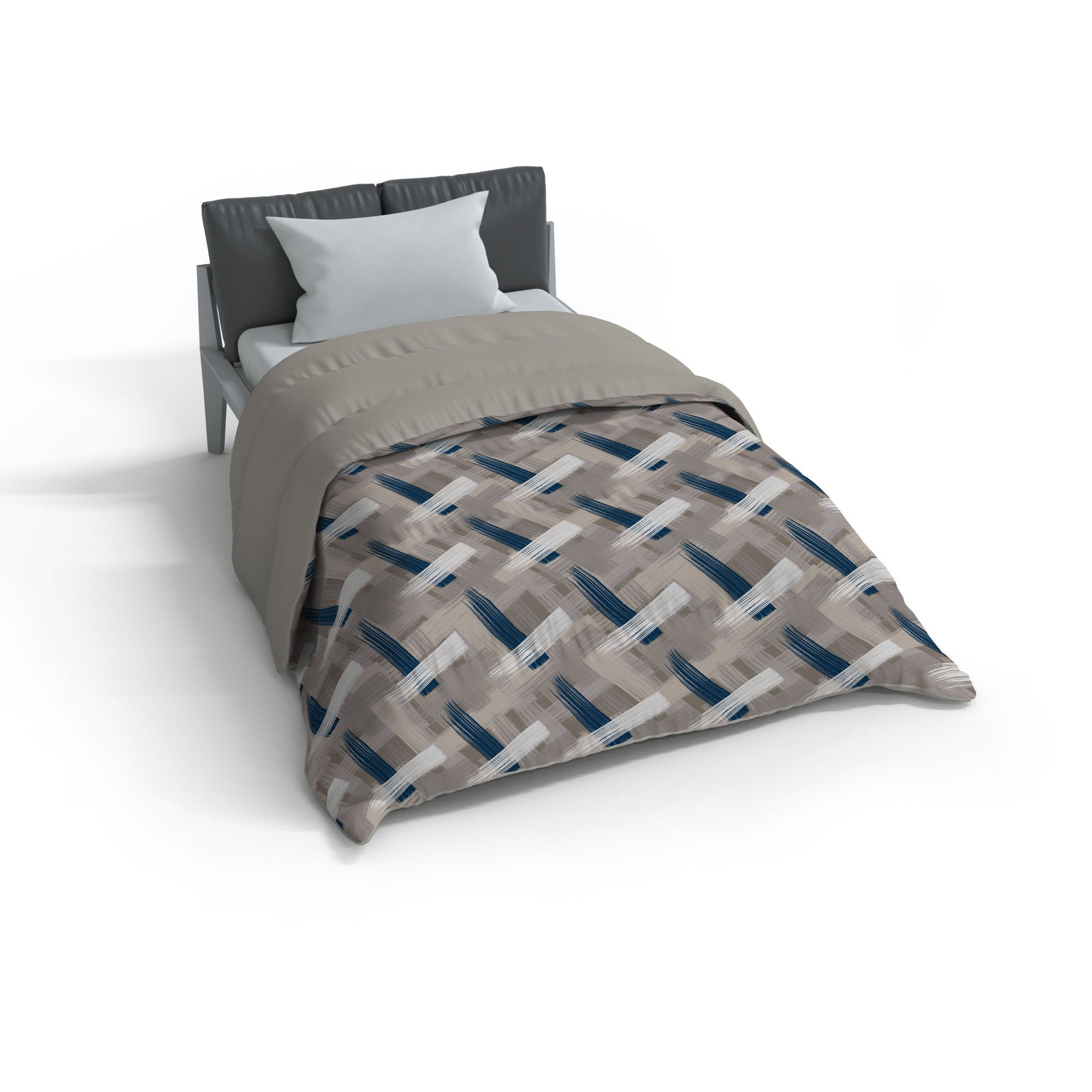 Trapunta Invernale Matrimoniale Stampata in Microfibra 300gr Double Face Pennellate