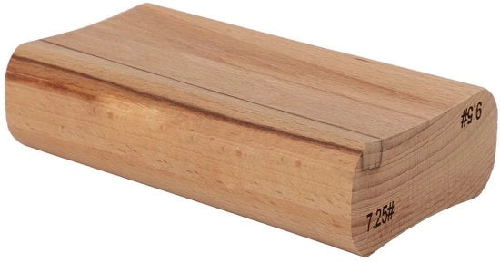 Blocco per chitarra in noce - Blocco in acciaio - Blocco per chitarra in legno - Resistente allo sfregamento - Finitura liscia - Adatto per costruttori di chitarre