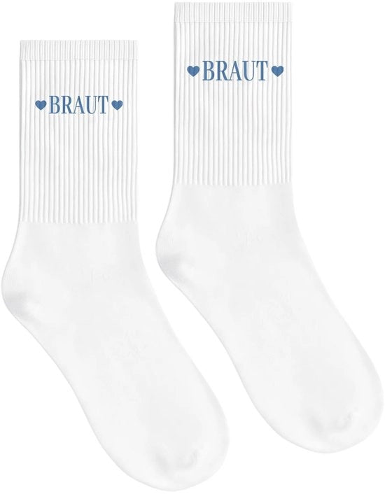Sokkette Brunate con Motivo di Sposa - Universale Taglia 36-42 - Idrofilico - Comfortevole Comfort di Portata - Ideale Regalo di Matrimonio