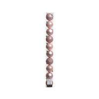 TUBO 10 PALLINE ROSA 6CM