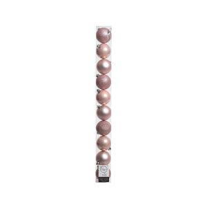 TUBO 10 PALLINE ROSA 6CM