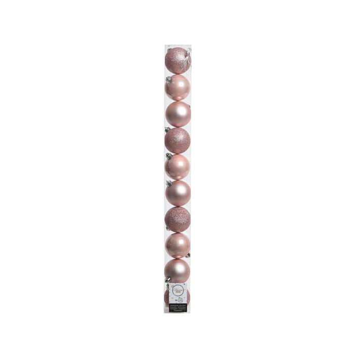 TUBO 10 PALLINE ROSA 6CM