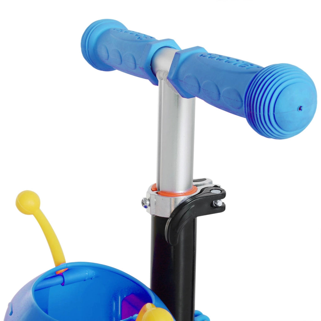 Patinete 3 in 1 per Bambini con Sedile Estraibile ¨C zephmum ¨C Blu 62x25x72,5 cm
