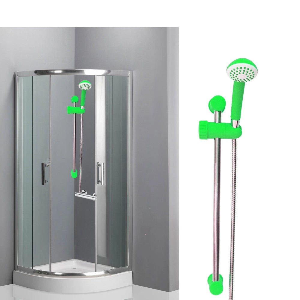 Asta saliscendi doccia regolabile 53 cm con doccino monogetto Verde