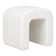 Pouf Colma, Bianco, Poliestere, 42x42x36 cm