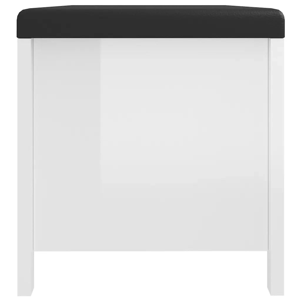 Contenitore con Cuscino Bianco Lucido 105x40x45cm Multistrato CFW4150715