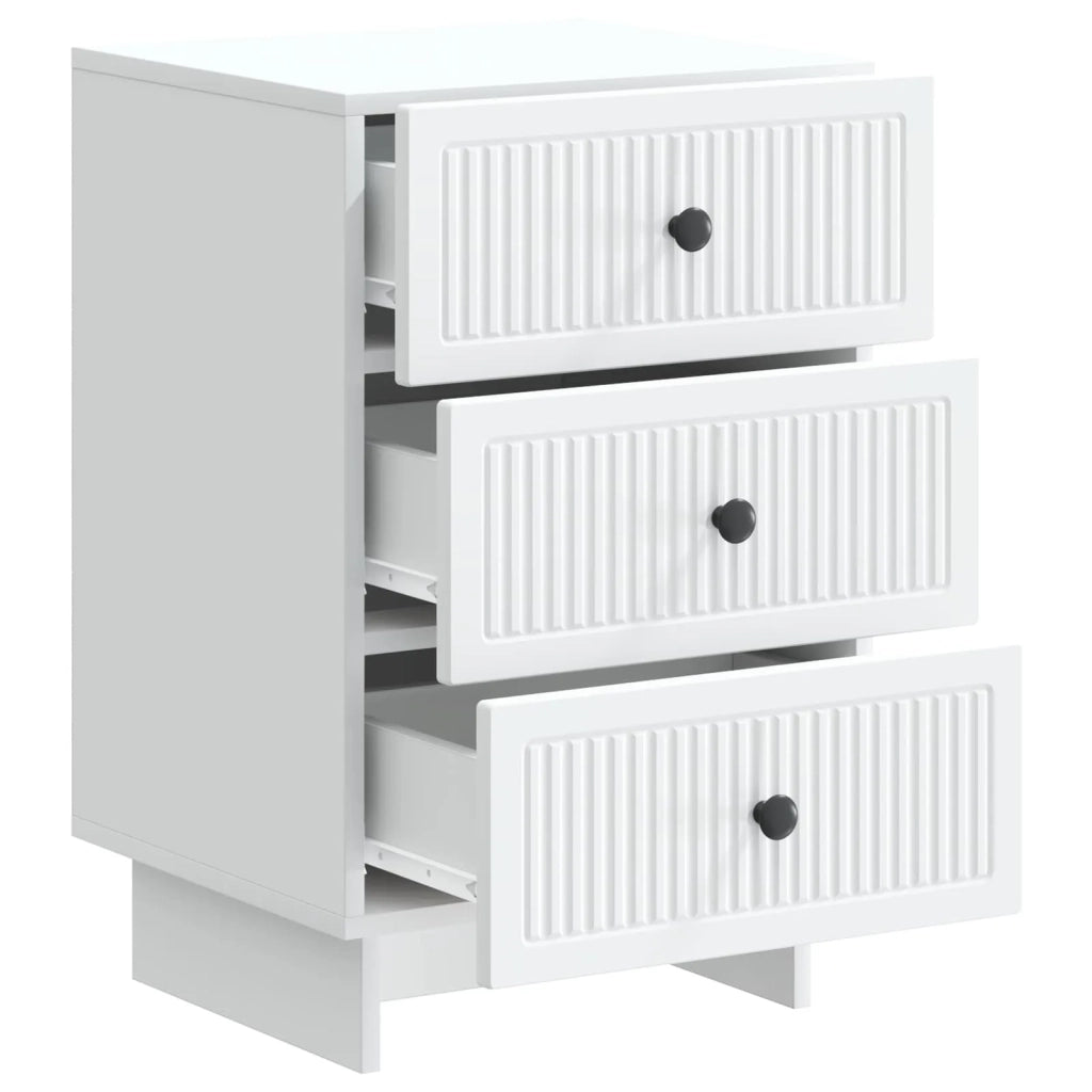 Armadio da Notte Bianco 43 x 41 x 66,5 cm Legno ingegnerizzato 893865