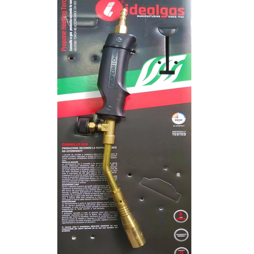 Idealgas saldatore cannello a gas a norma senza leva da riscaldo e saldatura