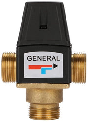 Mengklep Thermostatisch Alto Debiet - Flessi Maschili - Adatto per Caldaia Solare - Funzione di Sicurezza contro l'Incendio - Materiale Rame/PVC - Rubinetto Termostatico