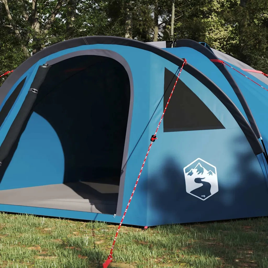 Tenda da campeggio con tetto-Tenda per Escursionismo Blu 308 x 268 x 130 cm Poliestere