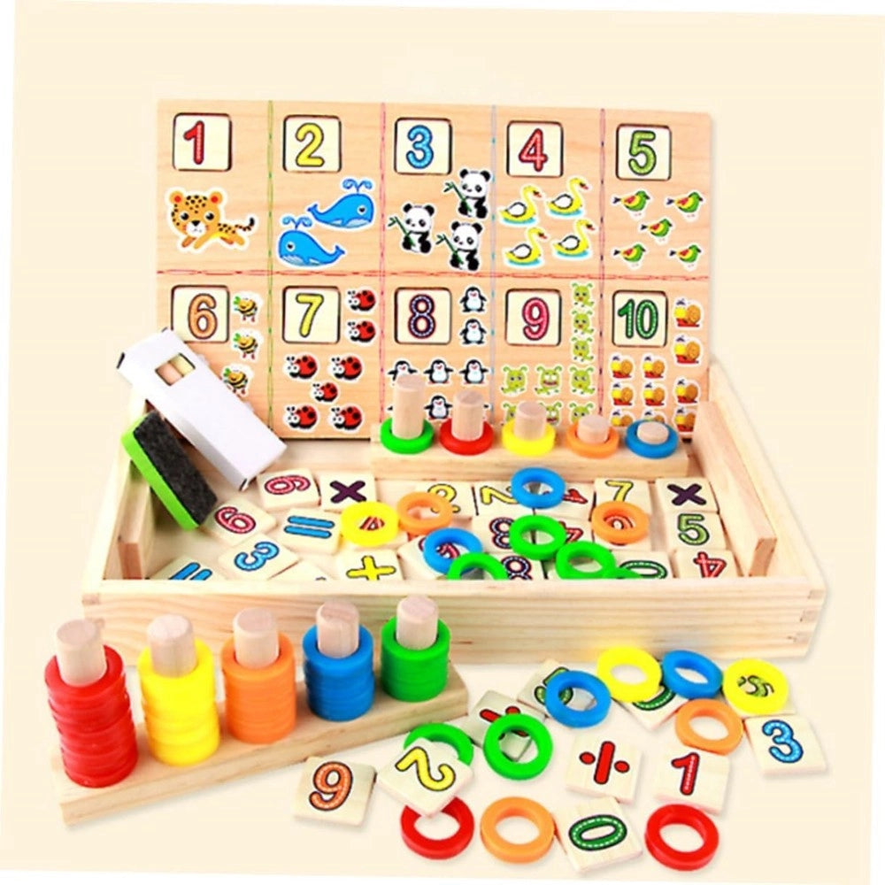Trade Shop - Scatola Giocattoli Educativi Di Conteggio Giocattolo Per Bambini Multifunzione -