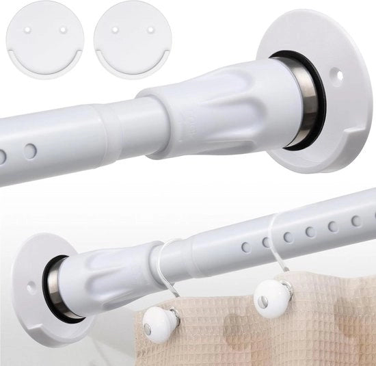 Douchegordijnstang Premium - Stang per doccia 28 mm per uso pesante bagno - Regolabile 109-259 cm