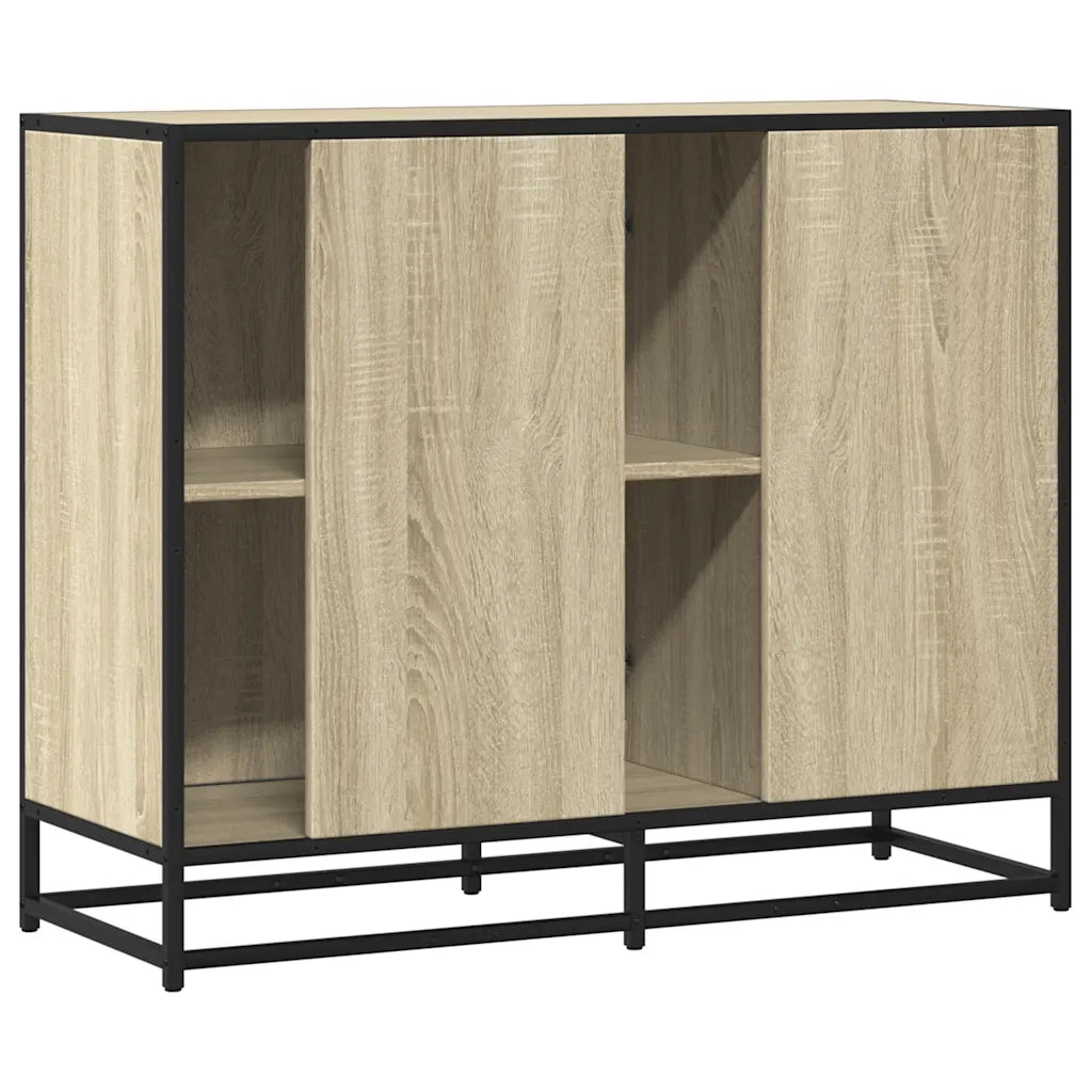 Credenza Rovere Sonoma 92x35x76 cm in Legno Multistrato 849020