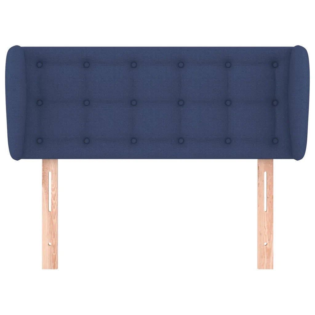 Testiera ad Orecchio Blu 93x23x78/88 cm in Tessuto