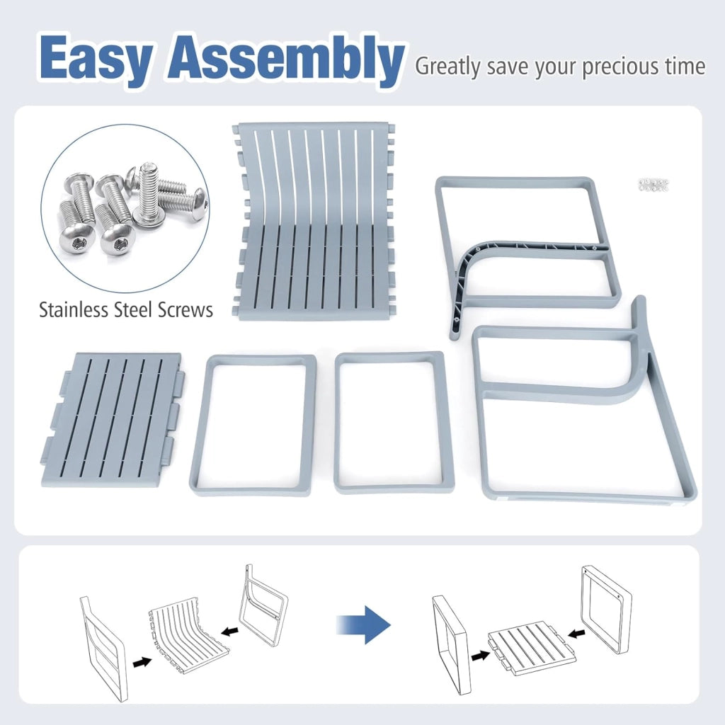 Set di mobili da giardino resistente alle intemperie, set di mobili da balcone in polipropilene, per balcone, mobili da giardino con tavolo, mobili da terrazza, per esterni, balcone, set