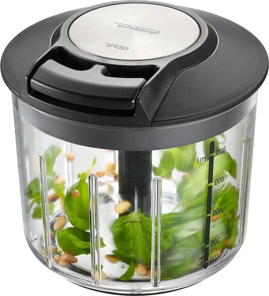Mixatore Manuale di Verdure e Frutta | 13600 Vermaler di Acciaio Inossidabile con Supporto