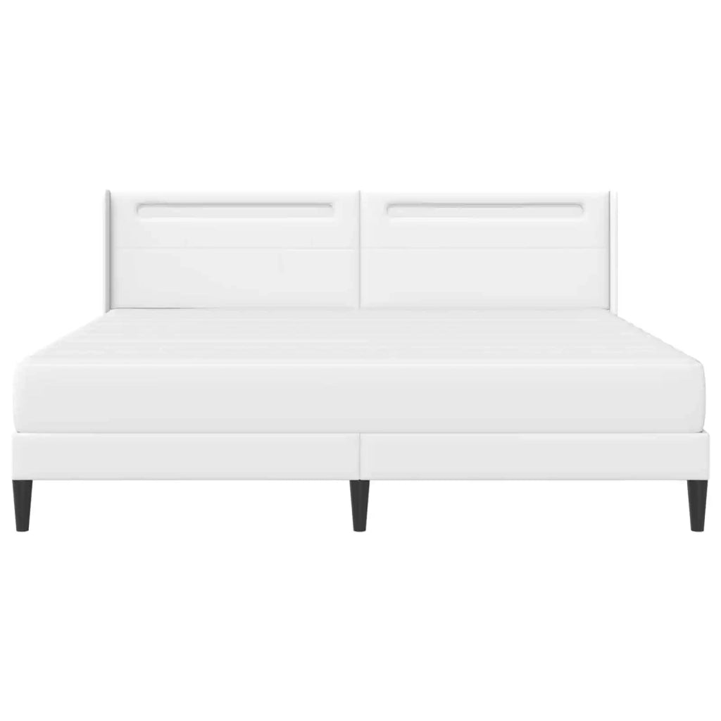 Struttura letto con materasso Bianco 180 x 200 cm Similpelle 3414920