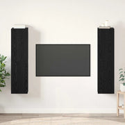Set mobile TV Montaggio a parete Rovere Nero Legno multistrato 3393517