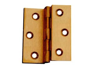 CERNIERE OTTONE FRESATE DOPPIE ZANCATE- - mm.60x50 - 24 pezzi
