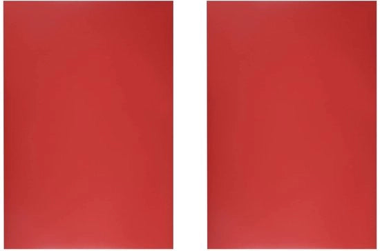 Tabella magnetica per lavagna - 2 pezzi - 29,5 cm x 20,3 cm - Rosso - Rete magnetica - Ideale per scuola e ufficio - Facile da utilizzare