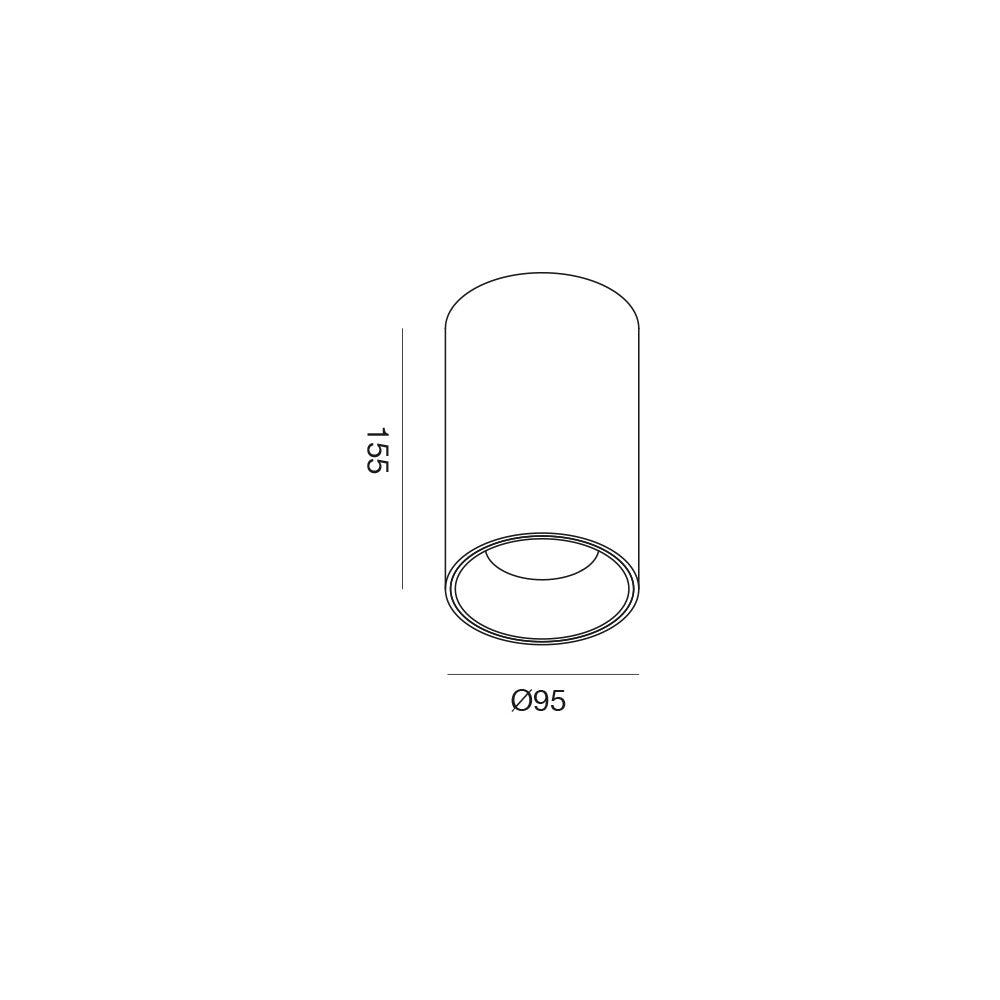 Plafoniera LED Orientabile GFA1503 25W 3000K 2187lm in Alluminio Nero Satinato - IP20 - Installazione a Soffitto - Gealuce