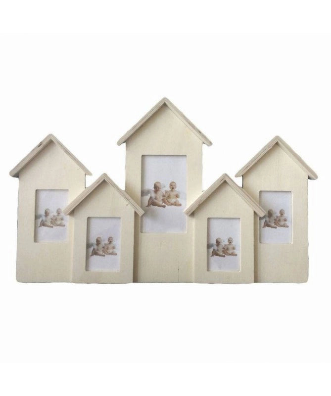 Portafoto muro casette multiplo 4p cm 46,5x28,5x4