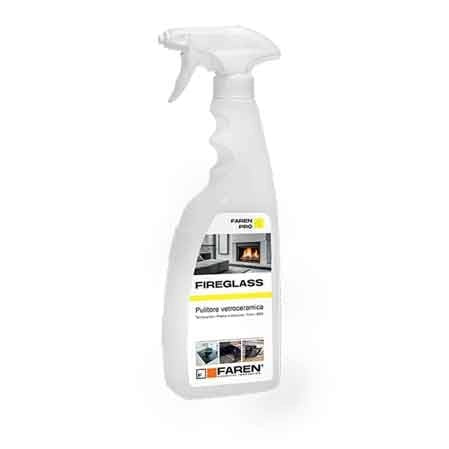PULITORE VETRO PER CAMINETTI 'FIREGLASS' 750 ml - FAREN