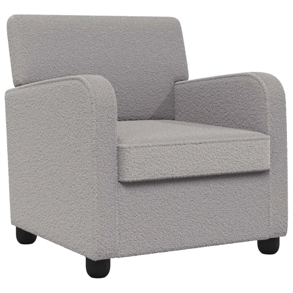 Poltrona Grigio Chiaro Pelliccia sintetica di agnello 42043406