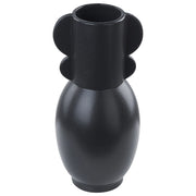 Vaso per fiori da tavolo in porcellana decorativa moderna scultura nero