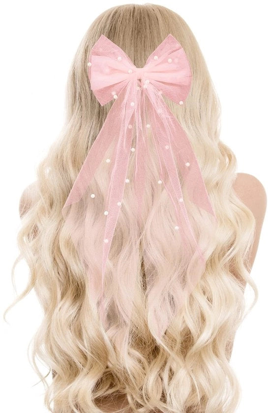 Accessorio per capelli grande chiusura - Accessori per capelli per donne - Decorazioni per matrimoni - Capelli rosa - Accessori per capelli per donne
