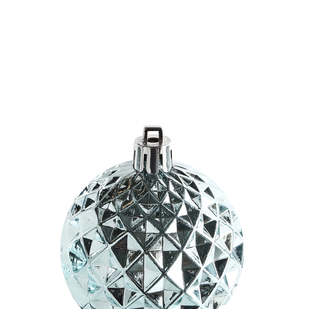 Set di 96 palline di Natale in plastica Decorazioni da appendere all'albero di Natale Stile classico tradizionale Blu
