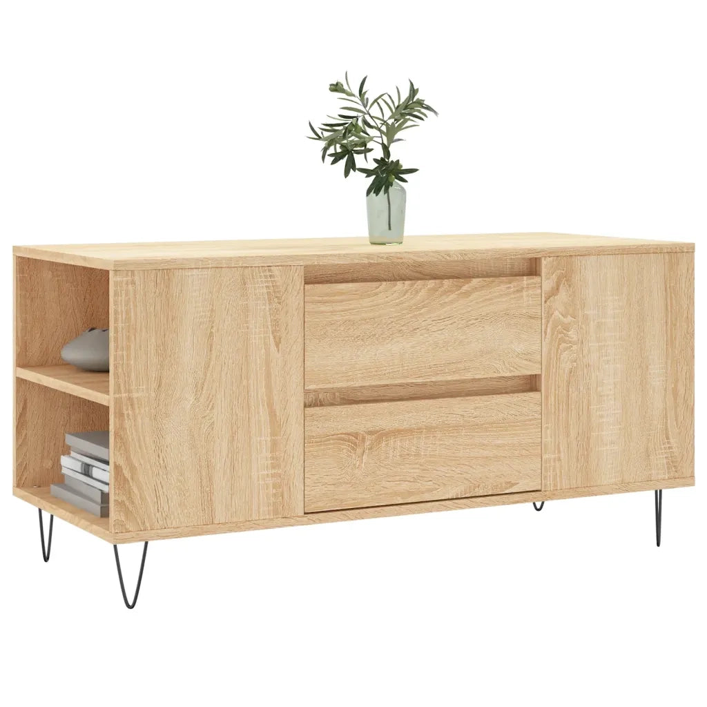 Tavolino Salotto Rovere Sonoma 102x44,5x50 cm Legno Multistratocod mxl 126482