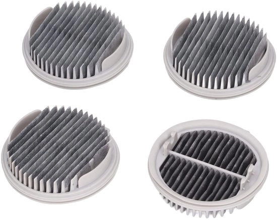 Filtro per Aspirapolvere da 4 pezzi - Filtro di Ricambio per Aspirapolvere Manuale - Alta Efficienza - Materiale ABS - Migliorata Qualità dell'Aria - Filtro per Aspirapolvere