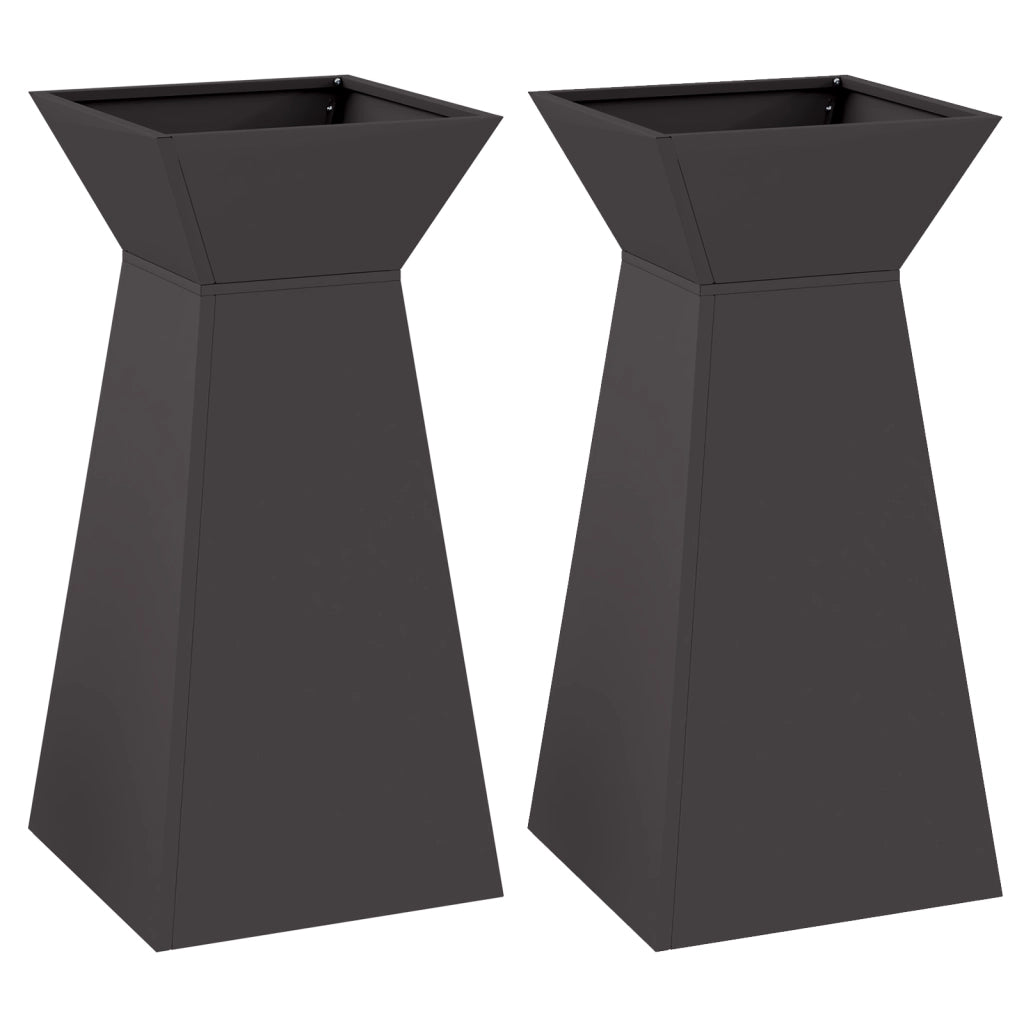 Supporto per Piante Nero Plastica 35 x 35 x 73 cm Cilindrico