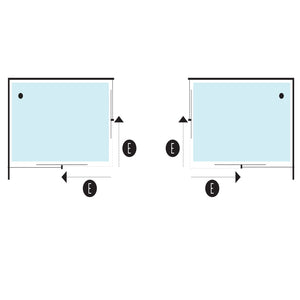 Ogomondo box doccia angolare corner black nero cristallo 6mm 90x90xh195 cm