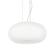 Lampadari E Sospensioni Ulisse Vetro Bianco 3 Luci E27 D52Cm