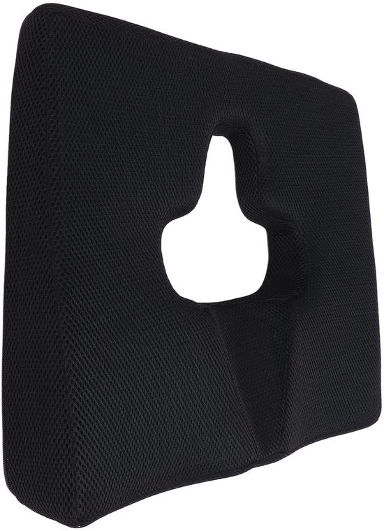Cuscino ortopedico per sedersi - Anti-decubito - Altezza regolabile - Comodo per adulti - Nero - Cuscino a memoria - Adatto per adulti - Cuscini